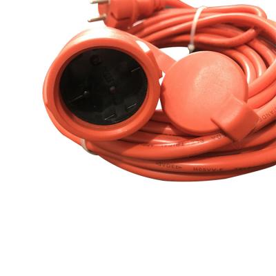 China Durable IP44 European style extension cord with Cableplug rubber power cord.plug connector cable for sale