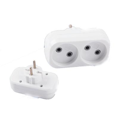 China Residential / Multi-Purpose Holland Plug Adapter 2 Way To EU for sale