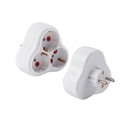 China Residential / General Purpose Wholesale European Style Adapter 3 Way China Manufacturer for sale