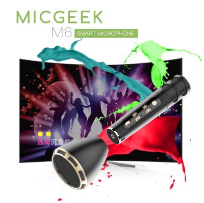 China New Arrival Micgeek M6 Bluetooth Portable Speakers KTV Karaoke Wireless Microphone vs Tuxun Q7 & k068 for sale