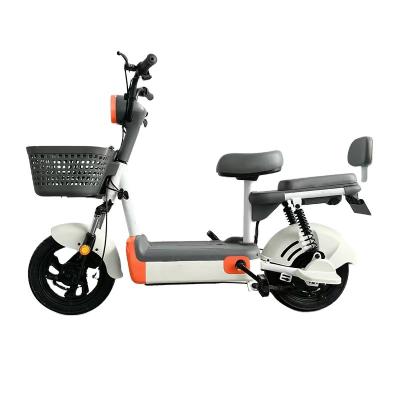 中国 Factory price urban road electric bicycle 350w steel pedal assisted electric bicycle with basket electric scooter 販売のため