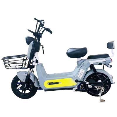 中国 Steel Adult Electric Bicycle 14 Inch Wheel 350W 48V 12AH Mobility Mountain Bike Dual Seat E-Bike City Road 販売のため