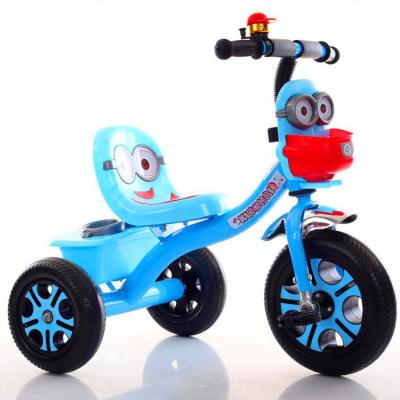 China High Carbon Steel Hot Sale Pedal Style Cute Tricycle Ride on Toy Scooter 3 Wheels Baby Tricycle 2 in 1 Kids Tricycle for sale