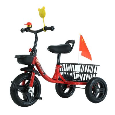 China OEM High Carbon Steel Customizable Toddler Running First Eva Tire Lightweight Plastic and Metal Pushed Pedal Kid Tricycle for Kids for sale