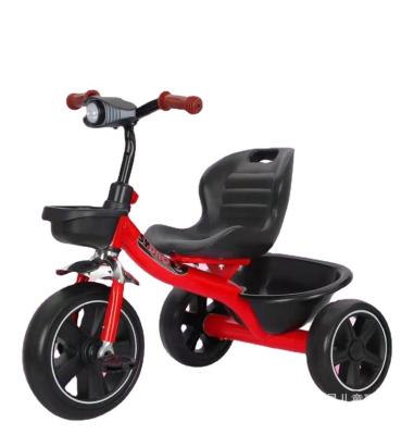 China New Model Simple High Carbon Steel Hot Selling China Style Lovely 3 Wheels Child Toy Bicycle Baby Tricycle Online Shopping For 2-8 Years Old Kids for sale