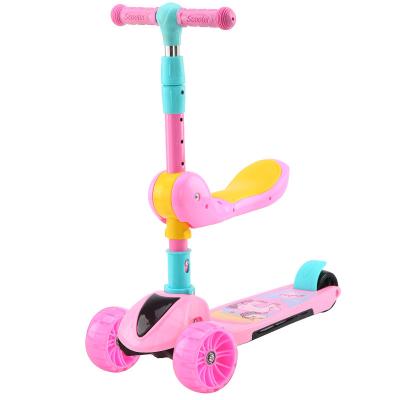 China Hot Selling High Quality Fast Folding Electric Kids 3 Wheel Kick Scooter Jet Scooters For Kids With Led Lights Scoter for sale