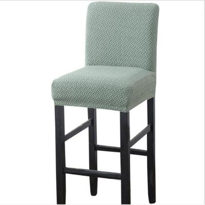 China Removable Washable Washable Stretch Dining Chair Covers Cover Bar Stool Chair Seat Covers Bar Counter Stretch for sale