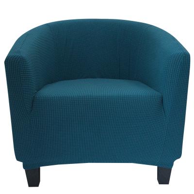 China Stretch Textured Velvet Removable Tub Around Barrel Chair Covers With Elastic Bottom Sofa Furniture Protector Covers For Tub Chairs for sale