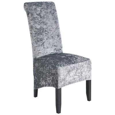 China Stretch Crushed Velvet Shinny Stretch Dining Chair Covers, Dining Chair Seat Covers for sale