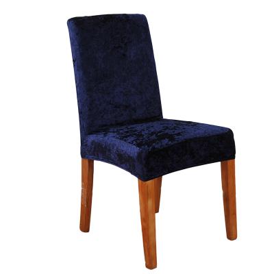 China High Quality Stretch Sparkle Velvet Accent Director's Dining Chair Replacement Covers Slipcovers M Size for sale