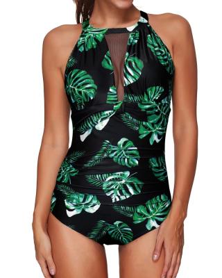 China Best Selling Plus Size High Cut Hollow Out One Piece Swimwear Woman Swimwear for sale