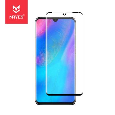 China Mobile Phone New For Huawei p30 p20 mate 20 pro lite screen glass protector tempered glass glue edge screen protector for sale