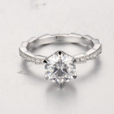 China FASHIONABLE white lab grown diamond ring in 9K gold diamond loose grown gold ring for sale for sale