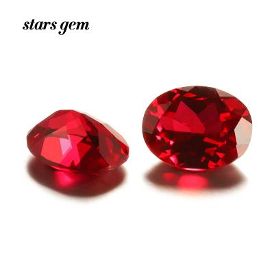 China Jewelry Set 10*12MM Loose Lab Grown 6ct Red Ruby Best Price For Sale for sale