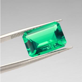 China Jewelry Set Best Price Emerald Good Quality Hydrothermal Loose 7* 9MM 1.95ct Loose Emerald Ready To Ship for sale