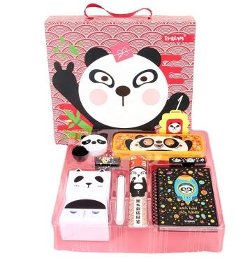 China Compact Kids Unique Cute Panda Stationery Set Color Box 290x317x70mm Rectangular NC; GUA ST1962 Sunled, customizable for sale