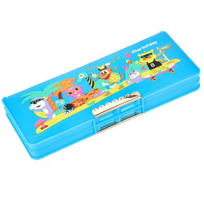 China Automatic ABS Plastic Multi Functional Pencil Box Automatic With New Design For Children for sale