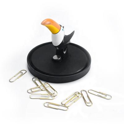 China OEM Custom Factory Office Clip Holder Cartoon Fox Toucan School Magnetic Clips Hold for sale