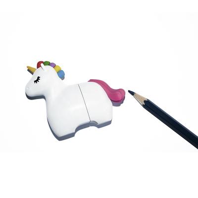 China Pencil Sharpener Unicorn OEM Cartoon Stainless Steel Plastic Blade Custom Manual Pencil Sharpener for sale