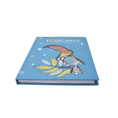 China A5 Hardcover Children's A5 Cartoon Printed Logo Custom Personalized 2021 Diary Toucan Hardcover Notebook for sale