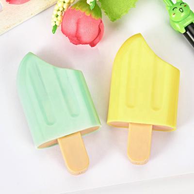 China Plastic Conpact Popsicle Highlighter Bar For Kids With Cute Design for sale