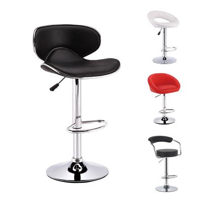 China Modern Selling Modern Stainless Steel High Counter Leather Bar Stool Bar Chair for sale