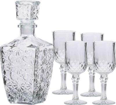 China 5pcs Airtight Glasses, Globet Wine Decanter Cup For Decorative Table for sale