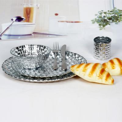 China Cheap Viable Tableware Charger Dishes Glass Set for sale