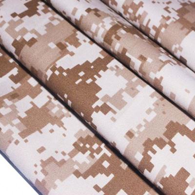 China Breathable cvc desert camo fabric roll french camouflage fabric waterproof camouflage fabric for sale