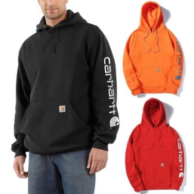 China Fall European and American men's solid color letter printing hoodie and anti-wrinkle spring sweatshirt in stock for sale