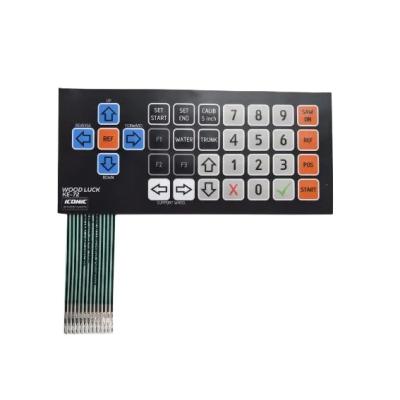 China Other PET Tactile PC Keys Membrane Switch / Keyboard Widely Used In Medical Industry for sale