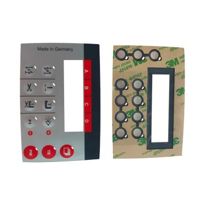 China Waterproof custom membrane switch panel with raised push button for sale