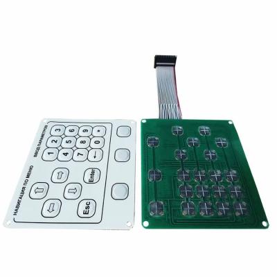 China Durable Customized Embossed Button Membrane Switches Keypad Keypad Panel For Remote Controller With Competitive Price for sale