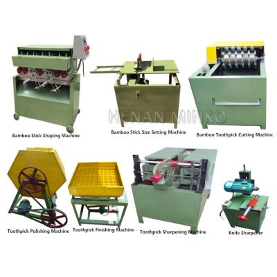 China Bamboo Stick Cutting Machine BBQ Stick Making Machinery Wooden Tooth Pick Bamboo Toothpick Making Maker Machine Price for sale