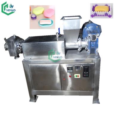 China Automatic Bath Soap Base Cleaning Production Line Soap Mixer Three Roll Mill Factotum Cutter Stamping Packer Bar Pleated Packing Machine for sale