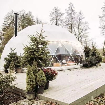 China Camouflage Game 6m Diameter Prefab Wind Chambers/Outdoor Geodesic Dome Tent Glamping House Dome Hotel Resistance Field For Sale for sale