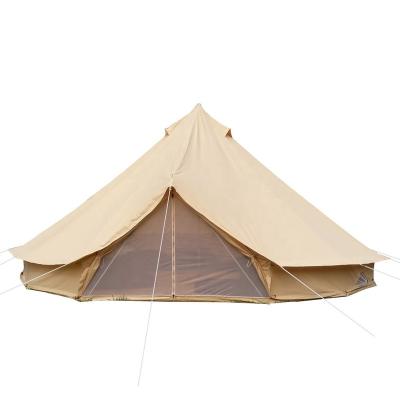 China Wind proof CAMPING 3M 4M 5M 6M yurt canvas oxford cotton 7M outdoor glamping bell tents heavy duty glamping glamping luxury for sale for sale