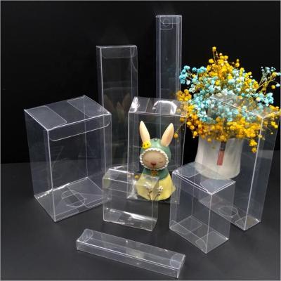 China Biodegradable General Square Clear PVC Boxes Wedding Favor Gift Packaging Box Transparent Plastic Box for sale