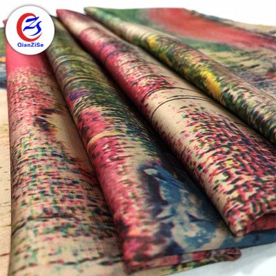 China Fancy Design 100 Polyester Satin Silk Feeling Sublimation Printed Fabric For Women Clothes for sale