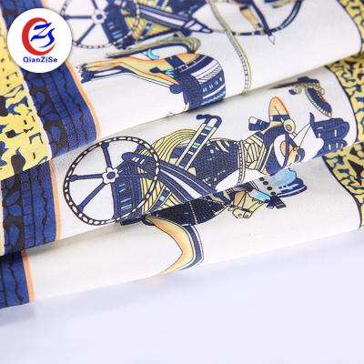 China Anti-Static 100% Polyester Brushed Satin Back Plain Printed Silk Fabric Pleated For Scarf for sale