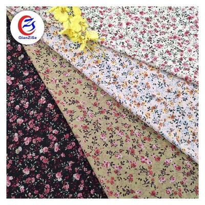 China 2021 Indonesia Soft Chiffon Simple Anti-static Printed Floral Fabric For Clothing for sale