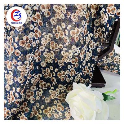 China Spring Printing Cloth Fabric 100% Polyester Woven Poplin Anti-Static Hotselling Digital Printing Fabric For Dress for sale