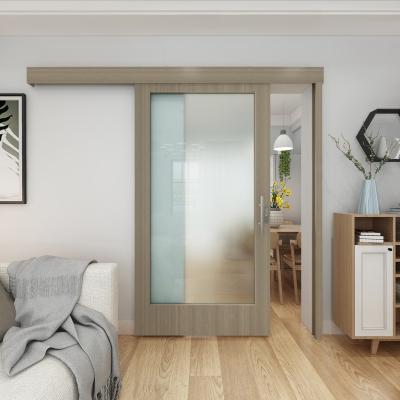 China Spring Hill Marriott Modern Hotel Style Sliding Barn Doors With Aluminum Sliding Door Hardware for sale