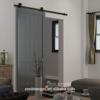 China (Other)High Quality Adjustable Sliding Barn Door Wooden Wood Lumber With Carbon Steel Barn Door Hardware Kit for sale