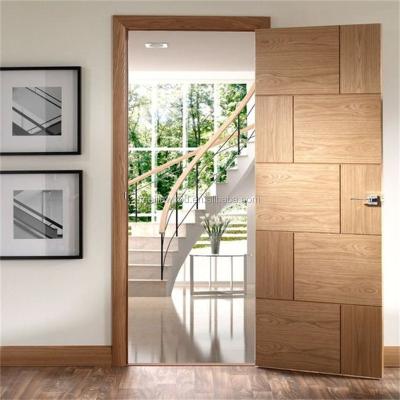 China Sliding Classic And Elegant Interior Flush Door MDF Plank Style Wood Slab With Sliding Door Sets for sale