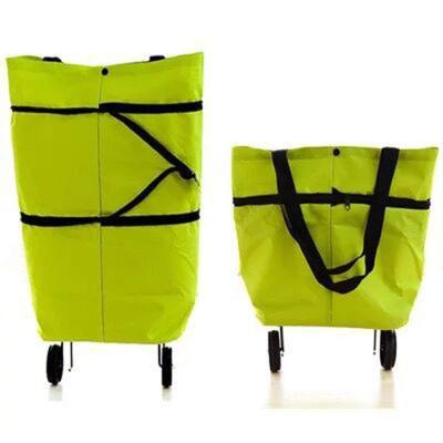 China Factory Price Supermarket High Quality Folding Shopping Trolley Hot Selling Foldable Bags And Trolleys for sale