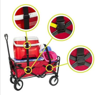 China 2* Goods Sports Outdoor Utility Collapsible Folding Stretch Cart Straps For Carts for sale