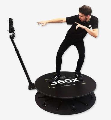 China Outdoor or Indoor Selfie 360 ​​Photo Booth Metal Turntable 360 ​​Camera Photo Booth for Party Wedding for sale