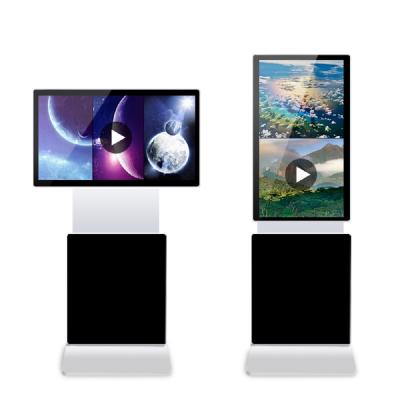 China 55inch Indoor Advertising Kiosk Rotating Signage Android WiFi Digital LCD Advertising Players for sale