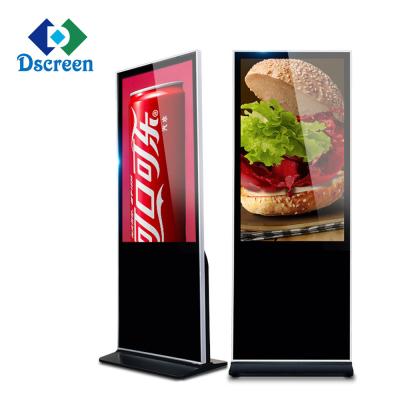 China Super Thin 49inch 55inch Indoor Totem Digital Signage LCD Advertising Display Menu Board for sale